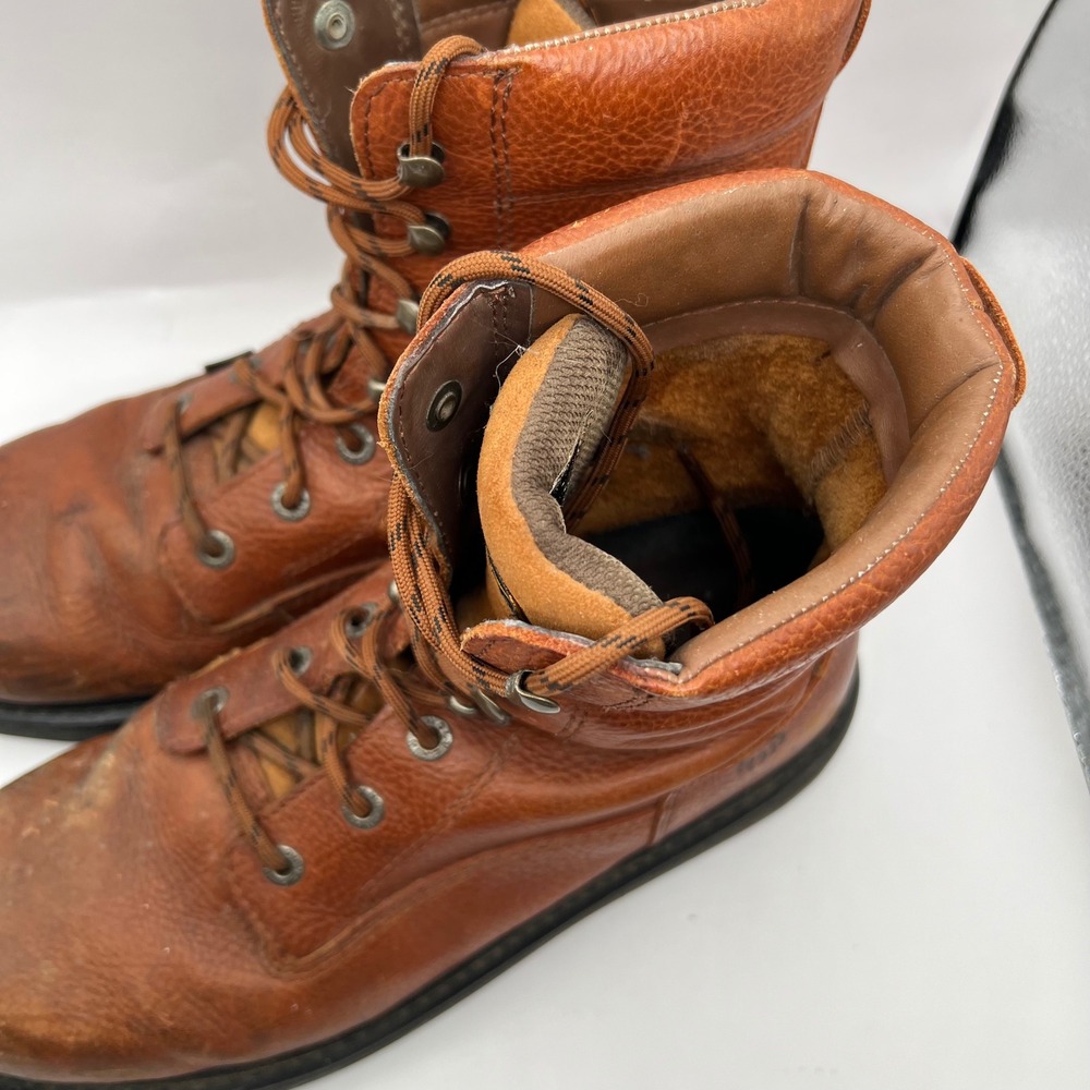 Wolverine DuraShocks Wedge Mens Brown Leather Work Boots W02639 Size 12M utility - Picture 5 of 9